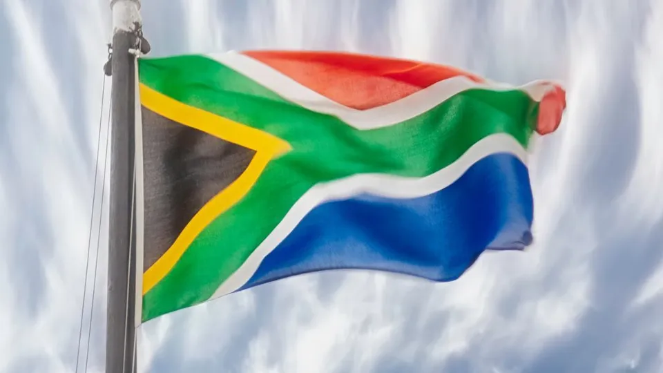 La bandiera del Sudafrica